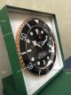 New 2017 Upgraded Replica Rolex Submariner w cyclops Wall Clock Rose Gold Black Face 34mm (6)_th.jpg